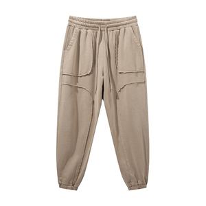 กางเกงฮิปฮอปลำลองสำหรับผู้ชายสำหรับฤดูใบไม้ร่วงกางเกงวอร์มผ้าฝ้ายฟอกสีกางเกงและกางเกงขายาวสำหรับผู้ชาย - Product Image 5