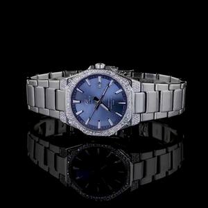 Luxury Mechanical <b>Watch</b> for <b>Men</b> Stainless Steel Band Fitted Natural Diamonds 100 Bar Water Resistant Luxury Fashion Analogue - Product Image 1