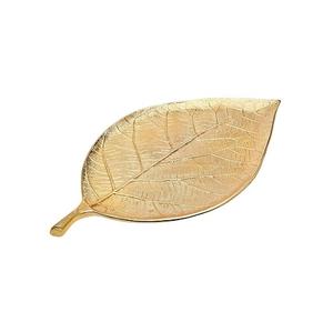 Erving-pendientes dorados estilo hoja de U. U. etal. otel. edding. - Product Image 1