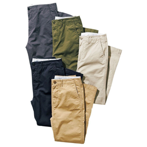 กางเกงชิโน่ผู้ชายทรงตรง ผ้าคอตตอนผสมสแปนเด็กซ์ ระบายอากาศได้ดี เนื้อผ้าหนา คุณภาพส่งออก ระดับพรีเมียม - Product Image 5