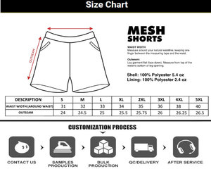 Pantalones Cortos Deportivos Personalizados Unisex 2026, de Una Sola Capa, Malla Premium, para Entrenamiento, con Gráficos Sublimados, para Baloncesto, 100% Poliéster, de Secado Rápido - Product Image 5