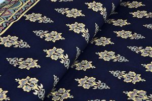 Draps en pur coton imprimés Handblock Draps décoratifs pour la maison traditionnelle Barmeri Print King Size Draps avec deux taies d'oreiller OEM - Product Image 4