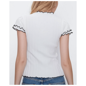 Chemise Streetwear d'été durable Vietnam Femmes Vêtement de mode personnalisé OEM ODM Lavable Look élégant Prêt à expédier Approvisionnement - Product Image 1