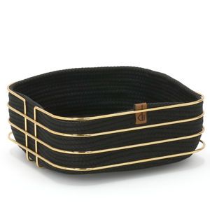 Bandeja Moderna Cuadrada de Algodón/Poliéster para Pan, Cesta de Servir de Mesa N.º 1 con Diseño Desmontable para Vajilla de Cocina - Product Image 2