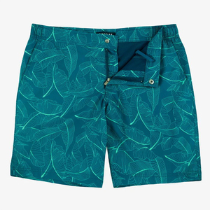 Pantalones cortos de natación para hombre OEM, bañadores de agua estampados de fábrica, pantalones cortos de gimnasio lineales elásticos, pantalones cortos de playa informales para hombre - Product Image 5