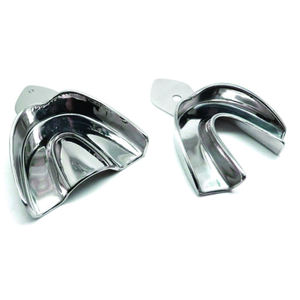 Bandejas de Impresión de Acero Inoxidable para Uso Quirúrgico Dental, Instrumento Manual para Dentistas con Diseño Perforado, Narham Enterprises - Product Image 1