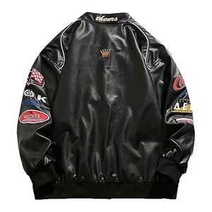 Wholesale High Quality Custom Fashion Streetwear Unisex Biker Motorcycle <b>Racing</b> <b>Jackets</b> <b>Vintage</b> Motorbike Bomber Breathable - Product Image 2