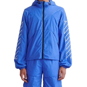 Conjunto de cortavientos unisex personalizado impermeable al aire libre de alta calidad de material de poliéster de nailon cremallera precio al por mayor 2025 chándal - Product Image 1