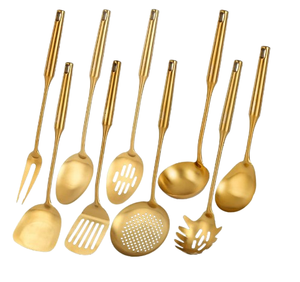 Outils de cuisine Cuillère de service à poignée torsadée Louche de service en métal Hôtel Maison Restaurant Meilleures ventes Ustensiles de cuisine - Product Image 2