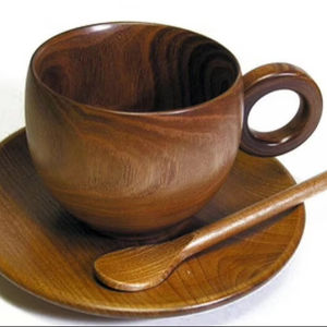 ถ้วยชาไม้ธรรมชาติคุณสมบัติไม้ธรรมชาติทำจากไม้สำหรับไวน์กาแฟน้ำร้อนเครื่องดื่มเย็นถ้วยชาไม้สไตล์ญี่ปุ่น - Product Image 1