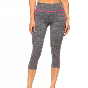 กางเกงเลกกิ้งเอวสูงทรงแคปรีสำหรับผู้หญิง ราคาดีที่สุด สวมใส่สบาย แฟชั่นล่าสุด ระบายอากาศได้ดี เหมาะสำหรับออกกำลังกาย บริการ OEM สำหรับผู้ใหญ่ รับผลิตตามแบบ - Product Image 2