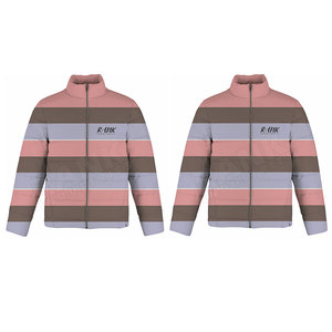 High Quality Pakistan Made Winter <b>Men's</b> Puffer <b>Jackets</b> with Stand Collar & Front Logo Custom Design OEM Service Wholesale - Product Image 4