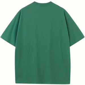 220 gramos 100% algodón lona transpirable y secado rápido liso en blanco hombres camiseta de gran tamaño para impresión personalizada 2025 - Product Image 3