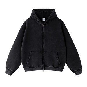 Vantage Washed Effect Hombres Streetwear Estilo Diseño personalizado básicos Sudadera con capucha Hombres Sudadera con capucha gruesa - Product Image 3