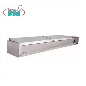 Vitrina Refrigerada Comercial de Acero Inoxidable de 120 cm para Ingredientes de Pizza, Equipo de Refrigeración para Cocina, para 3 GN 1/3 y 1 GN 1/2 - Product Image 1