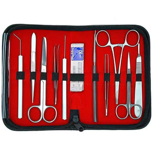 Kit de Dissection Avancé pour Anatomie Biologie Kit d'Étudiant en Médecine avec Manche de Couteau Scalpel-11 Lames-Case-Lab Vater - Product Image 1