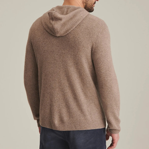 Sweat à capuche d'hiver imprimé personnalisé de conception intemporelle moderne 100% coton polaire coupe surdimensionnée lavable en machine anti-rétrécissement respirant - Product Image 4