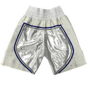 Short de boxe unisexe en coton avec impression personnalisée Short de boxe Muay Thai Faites votre propre composite Équipement d'art martial pour hommes - Product Image 2
