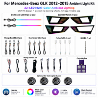 Xenplus Lumière ambiante pour Mercedes Benz GLK X204 2012-2015 22 lumières Multicolore Magic Cube Kit d'éclairage intérieur