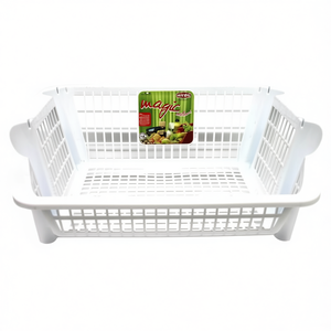 Stefanplast MAGIC White PR0180C Paniers de rangement peu encombrants et empilables, conteneur multi-usages 54,5x38x24,5cm - Product Image 2