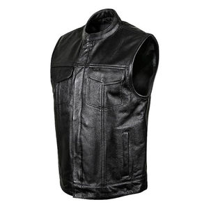 Chaleco Casual de Lana Transpirable para Motociclistas, de Alta Calidad, para Invierno, de Cuero Vacuno, Estilo Personalizado, Precio Bajo, Servicio OEM - Product Image 6