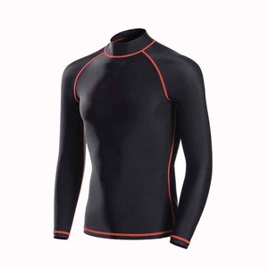 High Quality Custom Compression Performance UPF50+ Quick Dry Breathable <b>Rash</b> <b>Guard</b> <b>Men</b> Full Sleeve OEM Service - Product Image 1