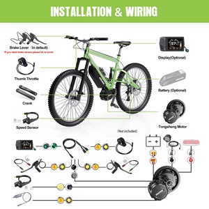 <span class=keywords><strong>Kit</strong></span> de conversion de vélo électrique Varstrom Tongsheng TSDZ16 48V 1000W <span class=keywords><strong>avec</strong></span> <span class=keywords><strong>moteur</strong></span> central, couple maximal de 160 N.m, écran LCD, entrepôt US EU - Product Image 4