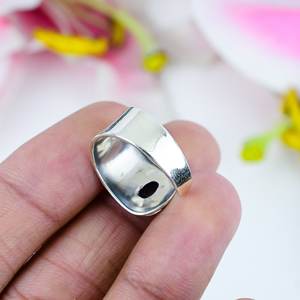 Bague en argent sterling 925 faite à la main bague en argent plaqué argent vintage pierre précieuse améthyste naturelle bague en argent plaqué vintage de luxe - Product Image 3