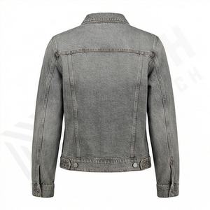 Chaquetas Vaqueras de Mezclilla para Hombre, Corte Ajustado, Manga Larga, Estilo Casual Urbano, Abrigo de Moda, Venta al por Mayor - Product Image 2