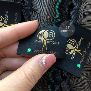 High Quality Custom Branded Logo Luxury Cloth Fabric Woven <strong>Clothes</strong> <strong>Label</strong> Tag <strong>Maker</strong> - Product Image 6