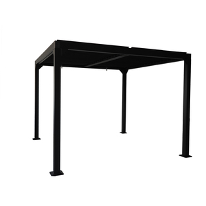 Pabellón de Aluminio Dubai II de 3x3 Metros con Techo de Celosía Resistente al Viento, Toldo para Jardín, Nuevas Construcciones de Jardín, Espacio de 4x4, Pérgolas - Product Image 2