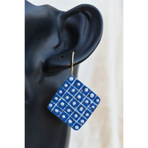 Western designer or mattefinishing meenakari partywear laiton anneau stud earing pour filles et femmes - Product Image 1
