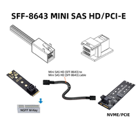 Nternal-sistema de actualización para coche, dispositivo de actualización de SFF-8643 a SFF-8643, INI