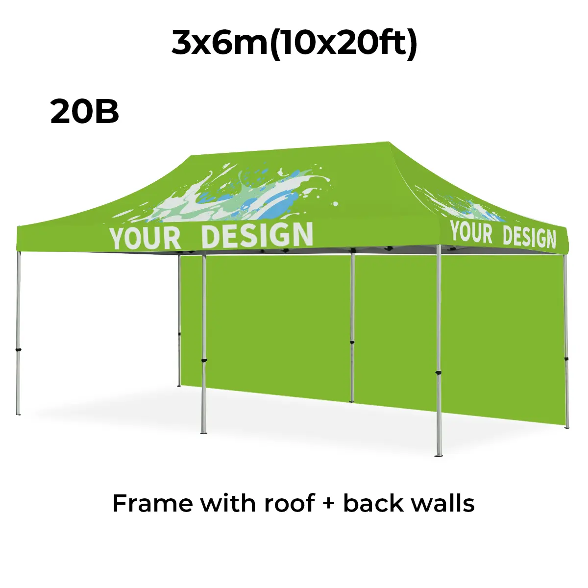 Event Tent Aluminum Frame Folding Waterproof Gazebo Pop Up Canopy Tent For Printed 10x10 10x20 Outdoor Event Party Trade Show Custom Logo