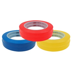 3M 471 Ruban de marquage Couleur Polyéthylène Vinyle Avertissement de sécurité au sol Caractéristique antistatique Ruban d'isolation électrique en caoutchouc - Product Image 3