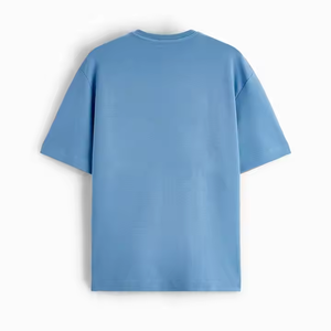 เสื้อยืดผู้ชายโอเวอร์ไซส์ธรรมดาผ้าฝ้าย100% กำหนดโลโก้ได้เองสำหรับฤดูร้อน - Product Image 2