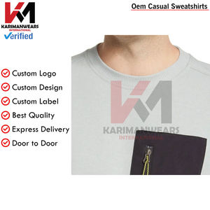 Sudadera de cuello redondo personalizada de primera calidad Unisex algodón pesado 350 GSM suéter de gran tamaño suave polar en blanco sudaderas para hombre - Product Image 4