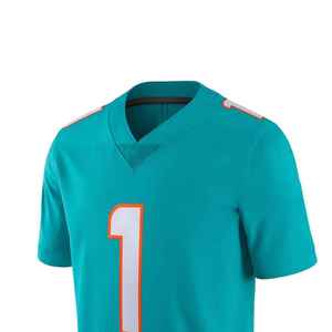 ผู้ผลิตเสื้ออเมริกันฟุตบอลที่ดีที่สุด เสื้อผู้ใหญ่แบบยูนิเซ็กซ์ แขนสั้น ขายส่ง 100% โพลีเอสเตอร์ เสื้ออเมริกันฟุตบอลแบบใหม่ - Product Image 4