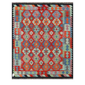 พรมกิลิม ไมมาณา อัฟกานิสถาน ขนาด 196 x 156 ซม. พรมปูพื้นและชุดพรม - Product Image 1