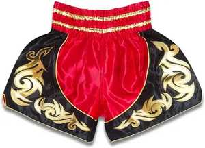 กางเกงมวยไทยขาสั้นสำหรับผู้ชายกางเกงนักมวย MMA ปรับแต่งโลโก้ของคุณ - Product Image 3