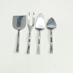 Hecho a mano en India, venta al por mayor, precio barato de fábrica, mango de diseño de lazo plateado, juego de herramientas de queso para restaurante, hogar, Hotel, uso - Product Image 3
