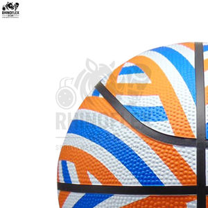 Ballons de basket-ball de haute qualité, taille officielle, revêtement en caoutchouc, vessie en caoutchouc naturel, taille personnalisable - Product Image 4