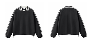 Sudaderas con Cierre de Invierno al por Mayor, 380GSM, 100% Algodón, Logotipo Personalizado, Cuello Redondo, Manga Larga, Ropa Deportiva - Product Image 6