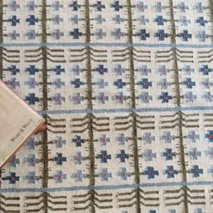 Tapis en laine scandinave traditionnel Dhurrie à tissage plat, tissé à la main, kilim moderne à tissage plat, respectueux de l'environnement, adapté aux animaux domestiques, ensembles de tapis - Product Image 1