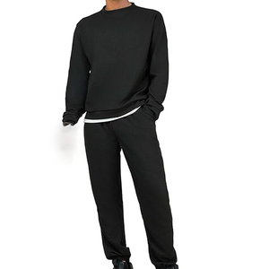 Survêtements en molleton 100 % coton pour hommes, fabriqués en usine, grandes tailles, motif uni, hiver, qualité professionnelle, écologiques, respirants, design 2-en-1 - Product Image 4