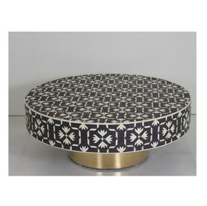 Mesa de Centro Artesanal con Incrustaciones de Hueso, Hecha a Mano para Apartamentos y Villas Modernas, a un Precio Competitivo - Product Image 1