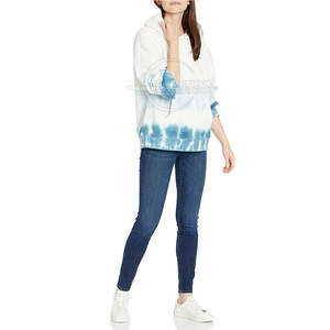 เสื้อมีฮู้ดสำหรับผู้หญิงเสื้อผ้าใส่สบายสำหรับฤดูหนาวปรับแต่งโลโก้ด้านหน้าและปกเสื้อมีฮู้ด - Product Image 5