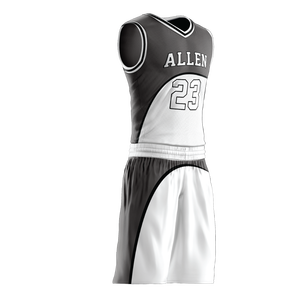 Uniforme de baloncesto personalizado hecho en Pakistán, conjuntos de uniformes de baloncesto, uniforme sin estampado, pantalones cortos de baloncesto de verano Bsci - Product Image 5