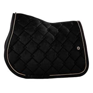 Almohadilla de sillín multiusos acolchada de algodón Borgoña, accesorio versátil para montar a caballo, Selleria Sottosella Schabracken - Product Image 4