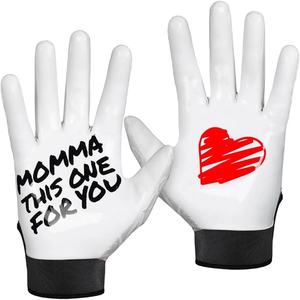 QST INTERNATIONAL RG-2018 Unisexe Doigt Complet Gants De Football Américain Respirant Antidérapant Silicone Palm Print Cuir Matériel - Product Image 1
